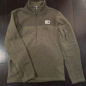 The North Face Men's Green Zip-Up Sweater